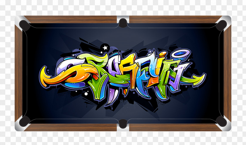 Snooker Graffiti Wildstyle Drawing PNG
