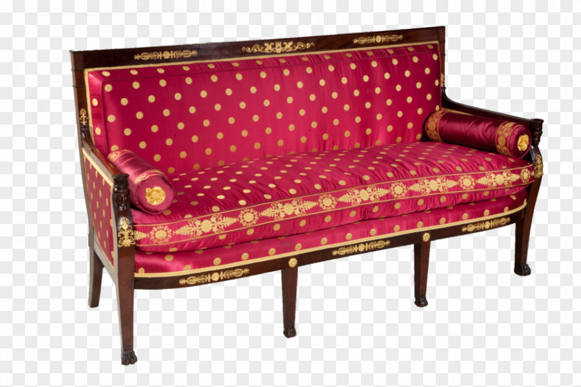 Sofa Couch Empire Style Chair Antique Furniture PNG