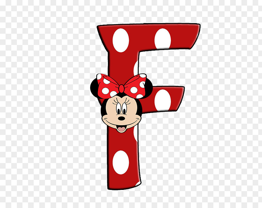 Minnie Mouse Alphabet Character Clip Art PNG