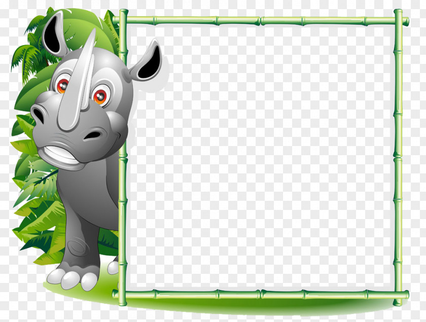 Rhino And Sketchpad Rhinoceros Hippopotamus Euclidean Vector PNG