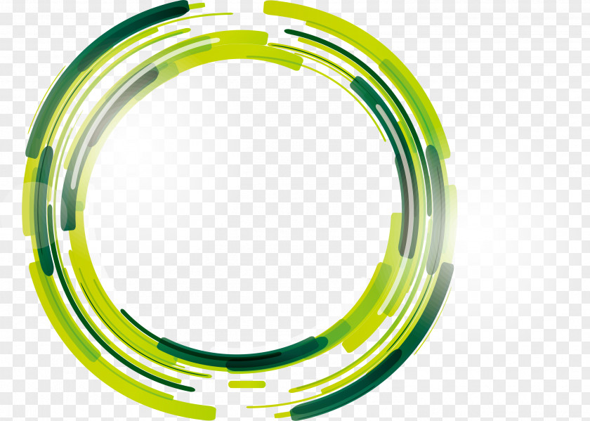 Green Sci-Fi Circle Clip Art PNG