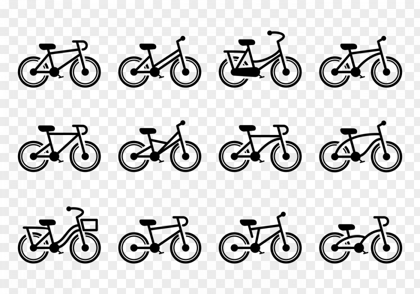 Hand-painted Bike Vector Bicycle Number PNG