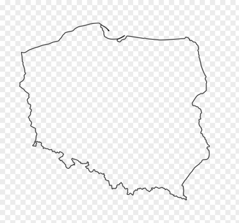 Polska Poland Outline Map PNG