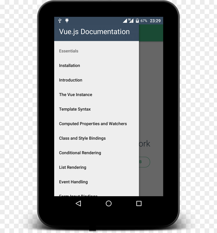 Smartphone Vue.js Feature Phone Download PNG