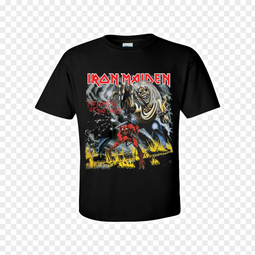 T-shirt The Number Of Beast Iron Maiden Eddie Heavy Metal PNG