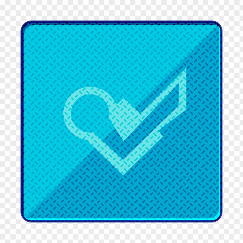 Technology Teal Foursquare Icon Gloss Media PNG
