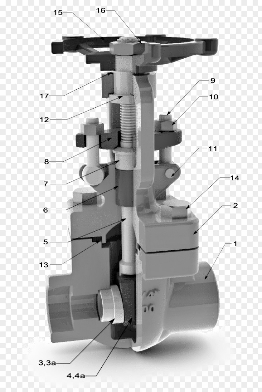 Forged Steel Casting Globe Valve Gate Flange PNG