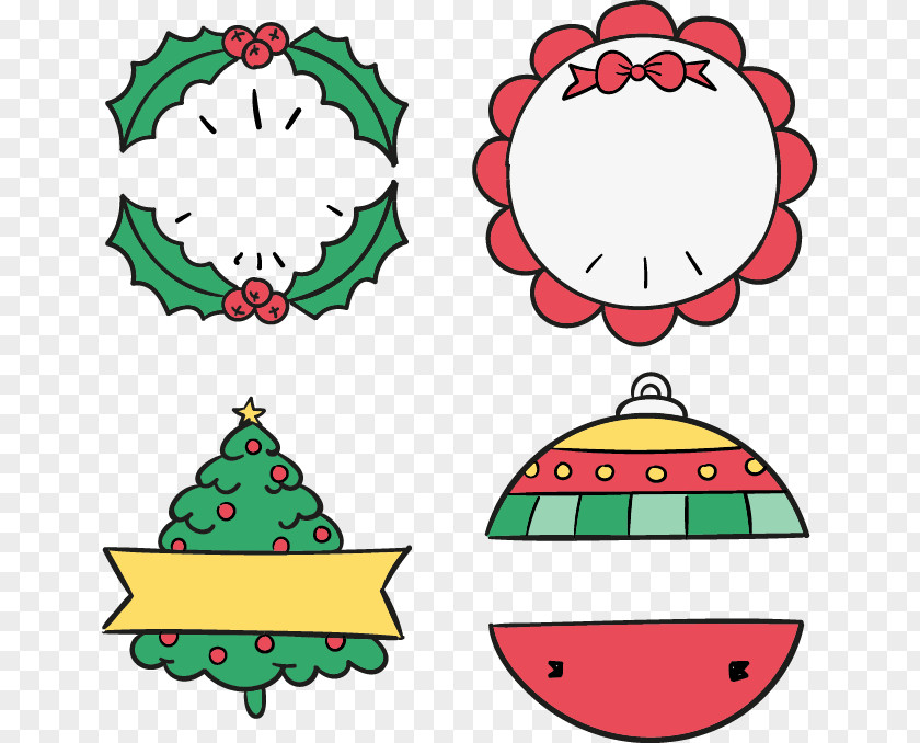Hand-painted Boxing Day Discounts Tag Christmas Tree And Allowances Clip Art PNG