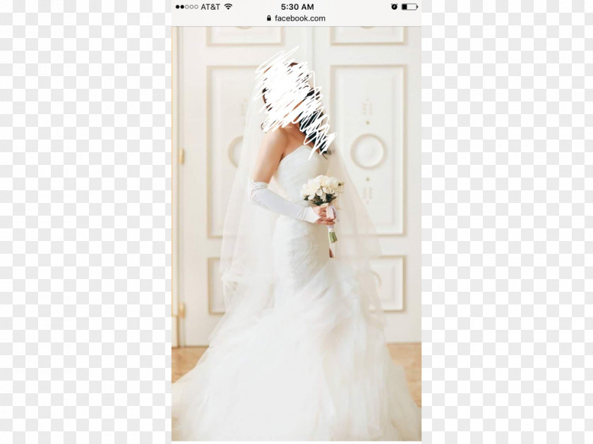 Mermaid Wedding Dress Shoulder Gown PNG