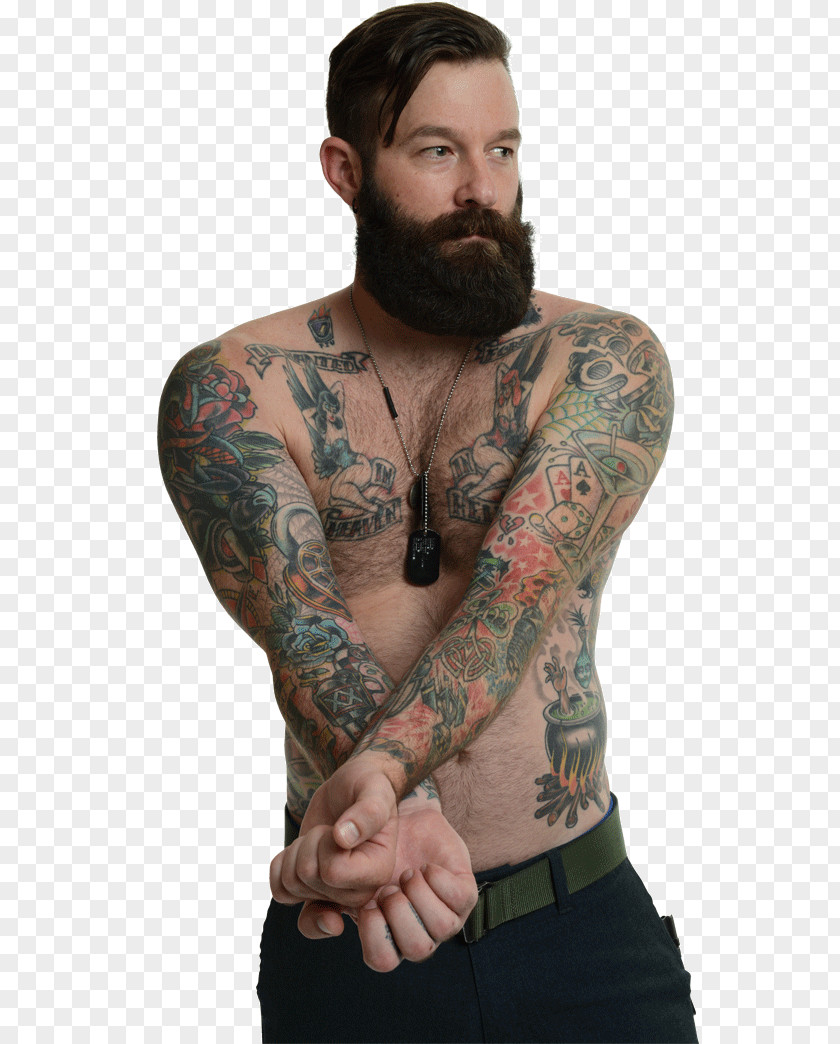 Soldier Tattoo Military Beard Veteran PNG