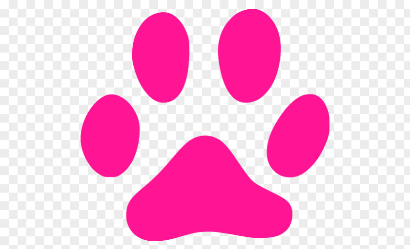 Footprint Pink Cat Paw Clip Art PNG