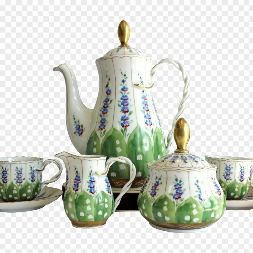 Kettle Porcelain Pottery Saucer Teapot PNG