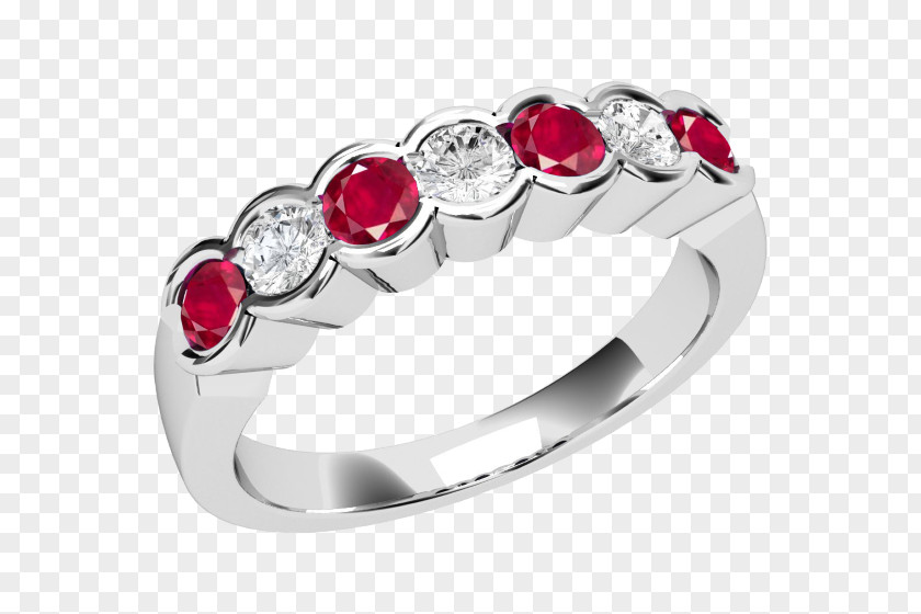 Ruby Rings Eternity Ring Wedding Diamond Cut PNG