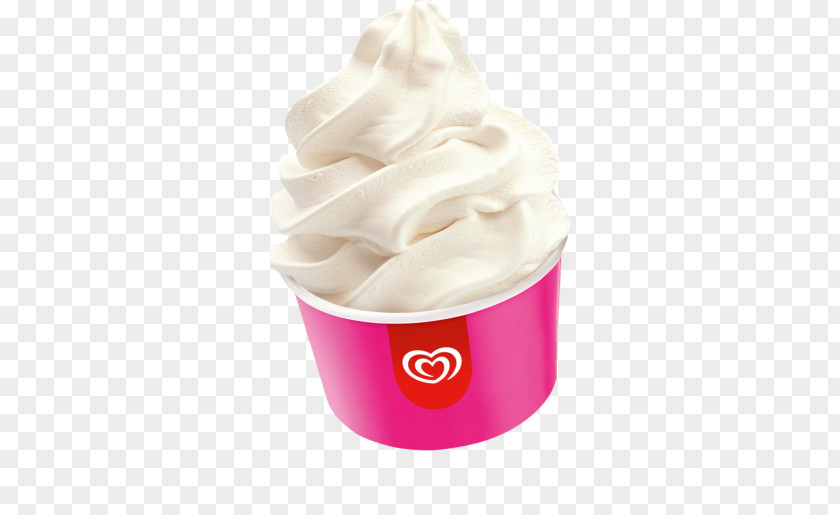 Vanilla Cream Ice Frozen Yogurt Sundae Soft Serve PNG