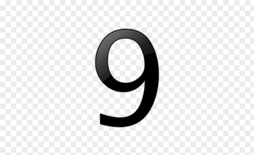 9 Number Numerical Digit Clip Art PNG