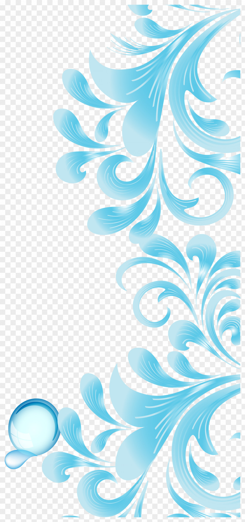Sky Blue Abstract Pattern Vector Brochure Flyer PNG
