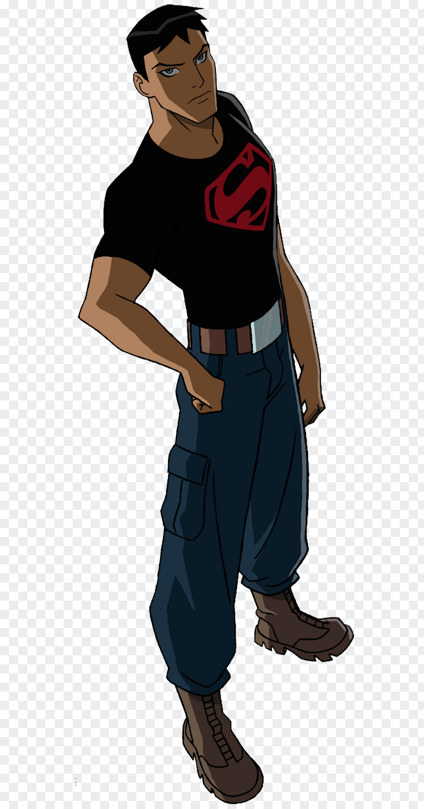 Superboy Young Justice Space Attack Drawing PNG