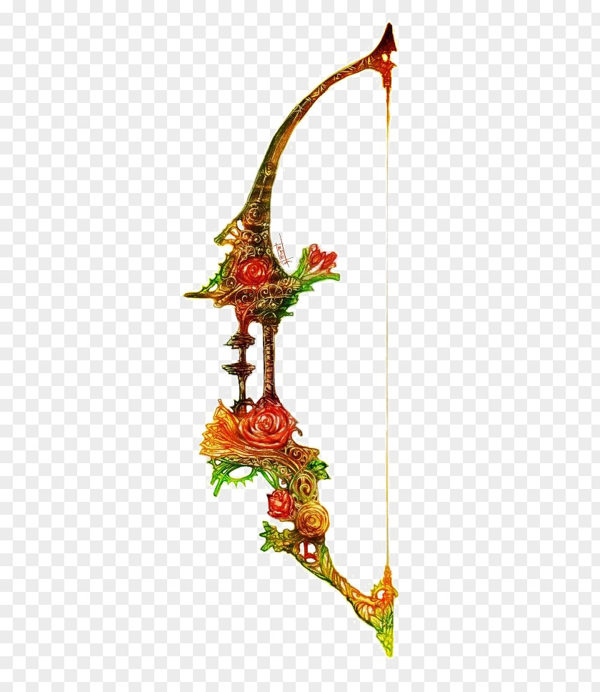 Bow Dungeons & Dragons Weapon Fantasy Concept Art PNG