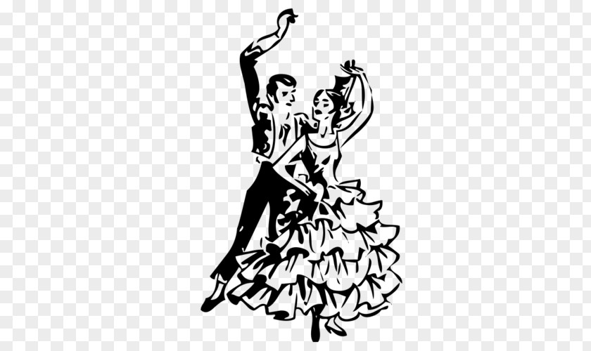 Flamenco Dance Drawing PNG