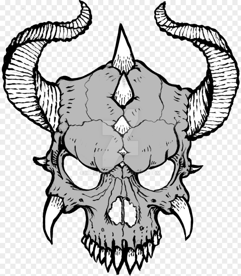 Horns Drawing Skull Horn Clip Art PNG