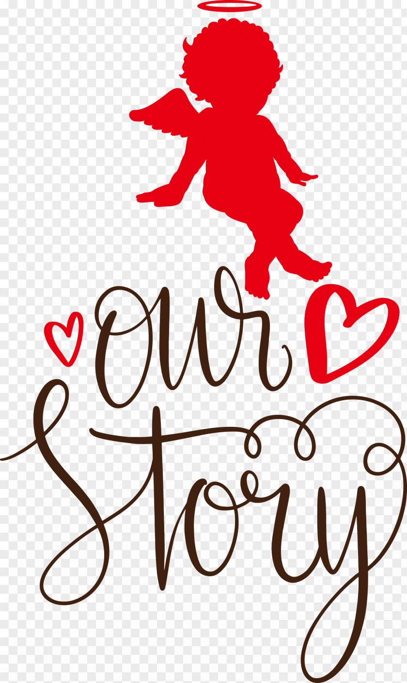 Our Story Love Quote PNG