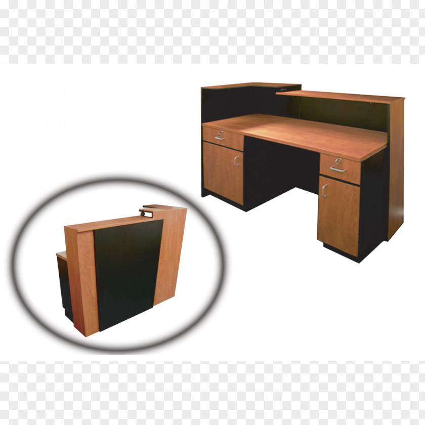Reception Desk Table Furniture Drawer Writing PNG