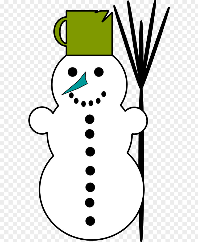 Snowman Black And White Clip Art PNG