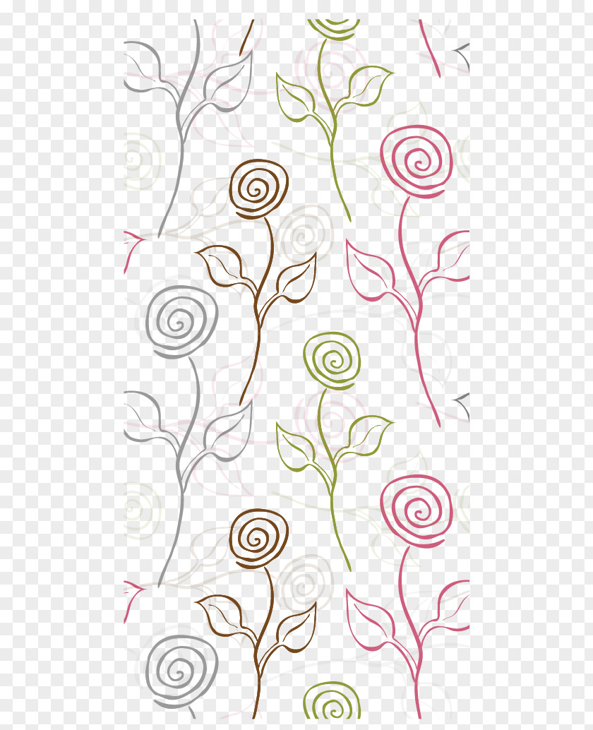 Vector Creative Artwork Roses Beach Rose Floral Design Euclidean PNG