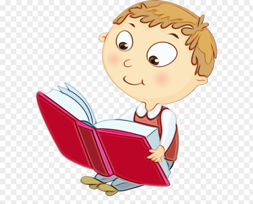 Art Fictional Character Child Reading Book PNG