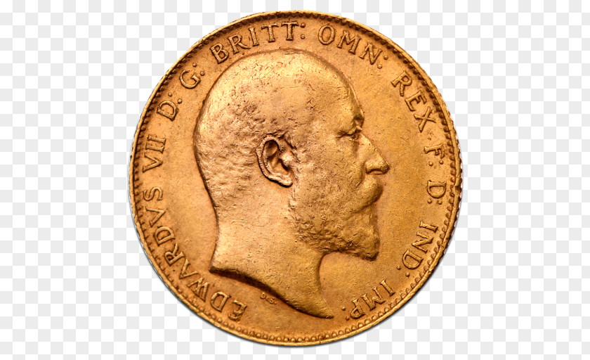Coin Gold United Kingdom Sovereign PNG