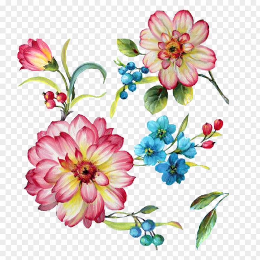 Floral Design Art Painting Flower Clip PNG