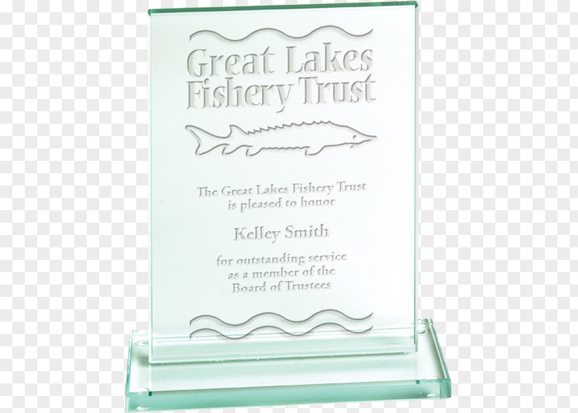 Glass Trophy Great Lakes Rectangle Fishery Font PNG