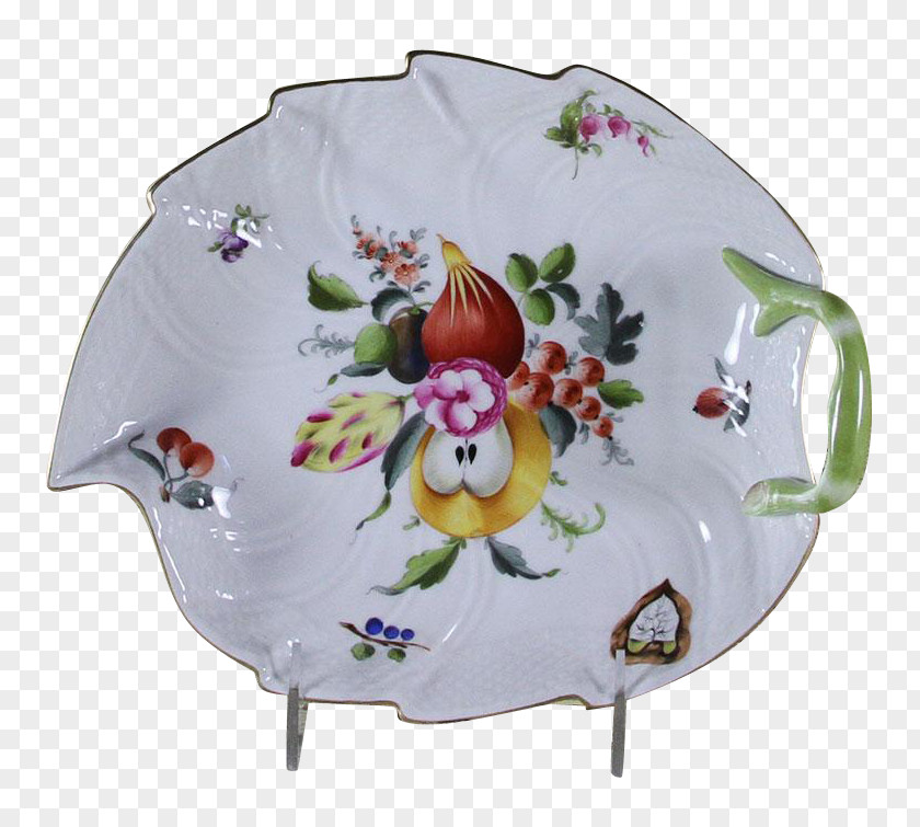 Leaves Hand-painted Tableware Platter Plate Saucer Porcelain PNG