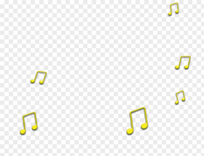 Yellow Notes Relief Musical Note PNG