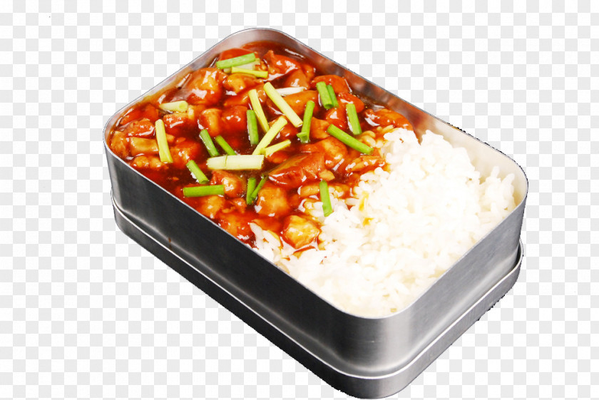 Braised Pork Rice Bowl Bento Minced Fast Food Cooked PNG