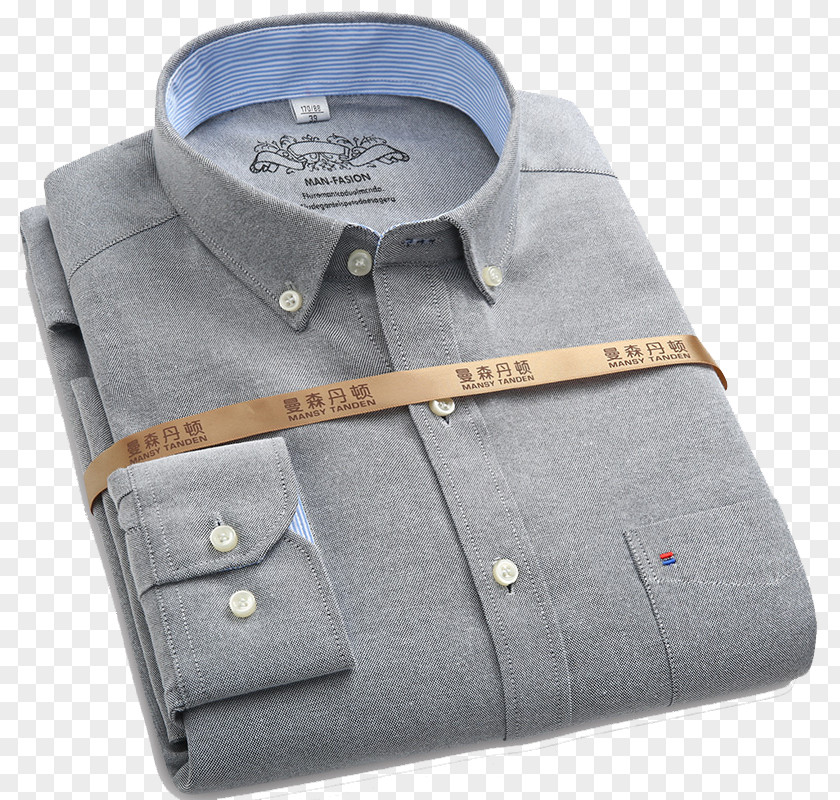 Folded Shirt T-shirt Sleeve Oxford Dress PNG