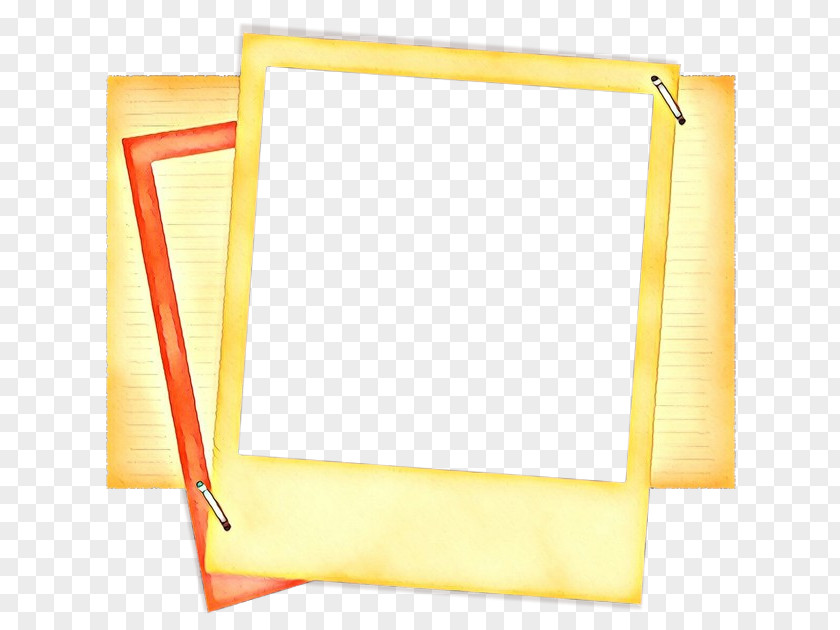 Picture Frame Material Background Yellow PNG