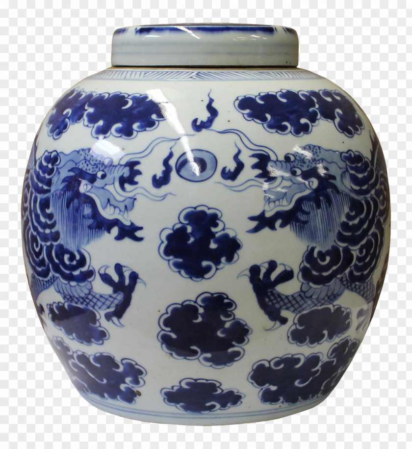 The Blue And White Porcelain Pottery Ceramic Vase PNG