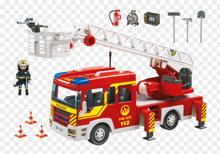 Walkie Talkie Light Playmobil Toy Fire Department Engine PNG