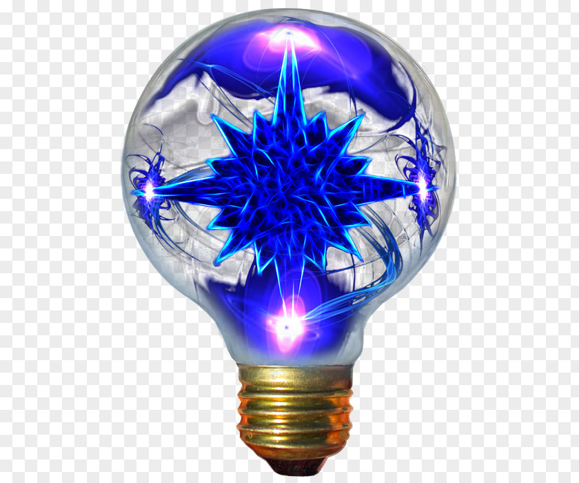 Bright Christmas Ornament Cobalt Blue Sphere PNG