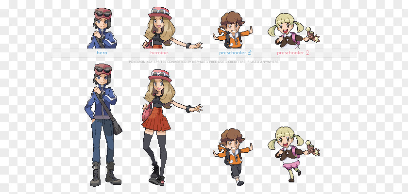 Game Sprites Pokémon X And Y Serena Pokemon Black & White FireRed LeafGreen Ash Ketchum PNG