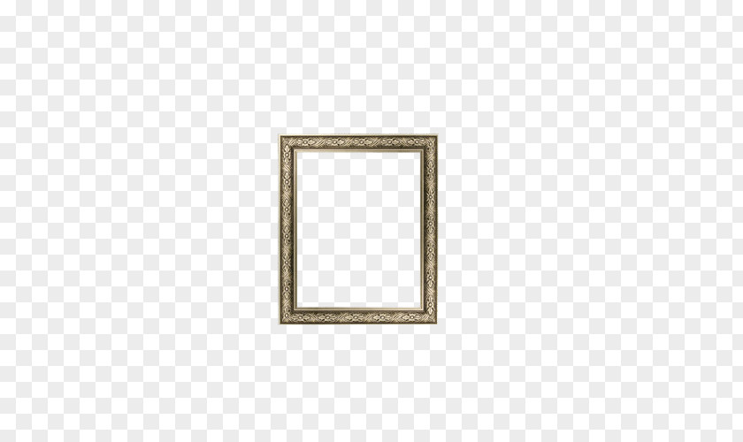 Retro Gold And Silver Frame Picture PNG