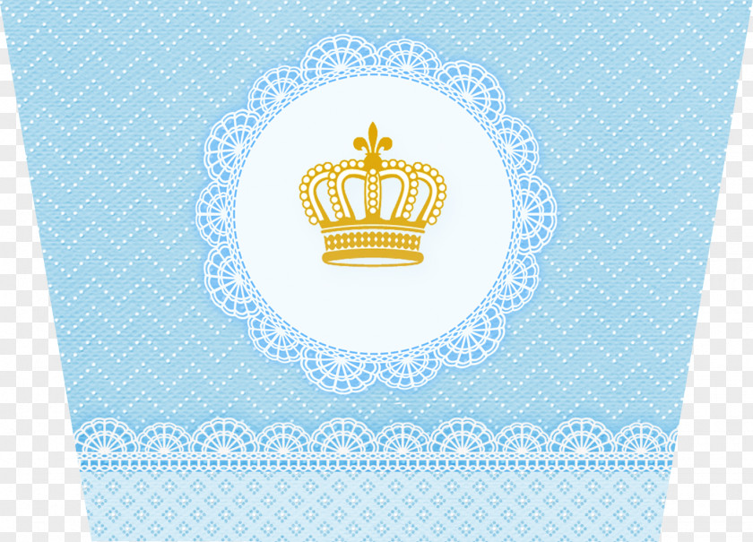 Crown Paper Prince Blue Convite PNG
