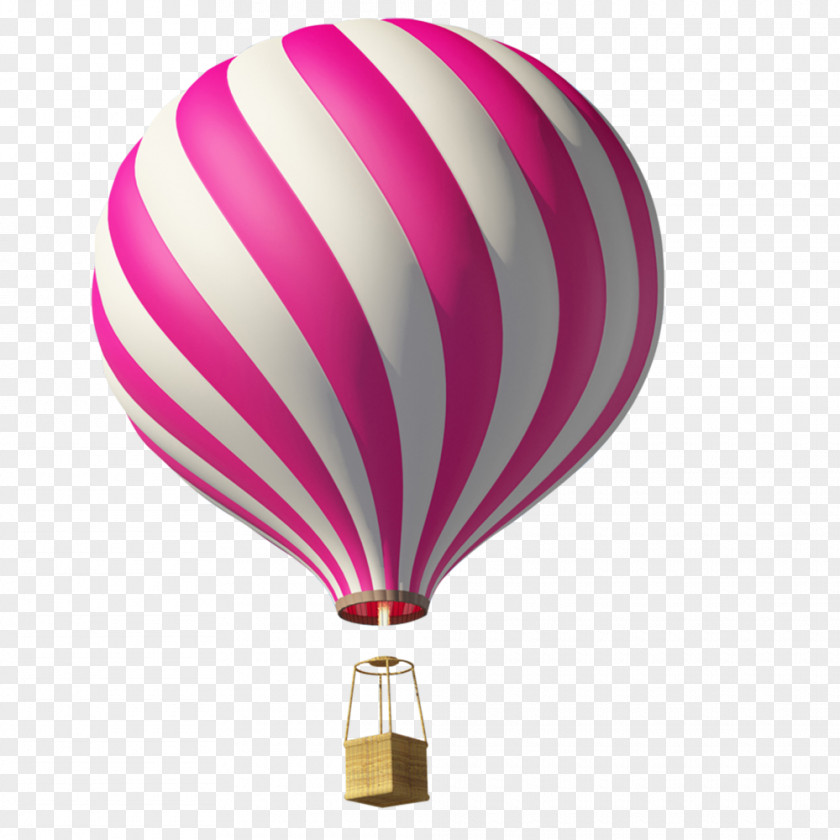 Floating Hot Air Balloon Drawing PNG