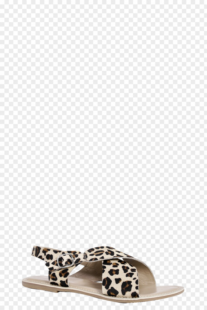 Leopard Print Sandal Peep-toe Shoe Flip-flops Footwear PNG
