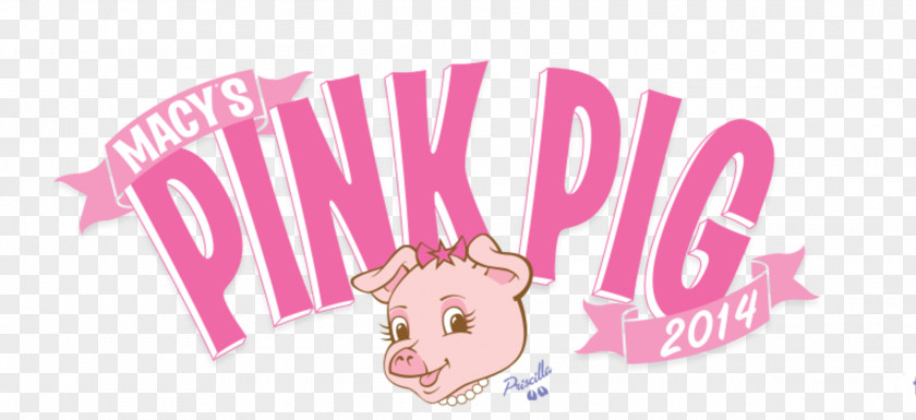Pink Pig Lenox Square Macy's Clip Art PNG