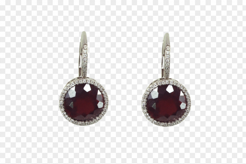 Ruby Earring Birthstone Gemstone Garnet PNG