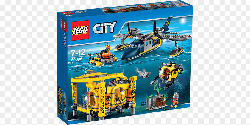 Toy Lego City LEGO 60096 Deep Sea Operation Base 60124 Volcano Exploration PNG