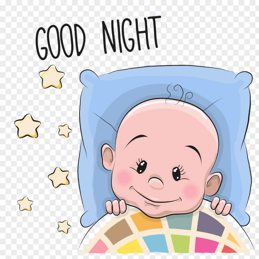 Cartoon Baby Infant Sleep Illustration PNG