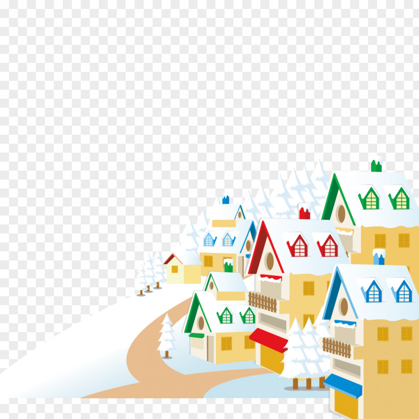 Christmas Cartoon House Eve Desktop Wallpaper New Year PNG